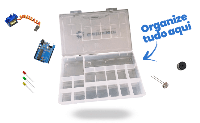 Caixa Organizadora Transparente - Eletrogate | Arduino, Robótica, IoT,  Apostilas e Kits