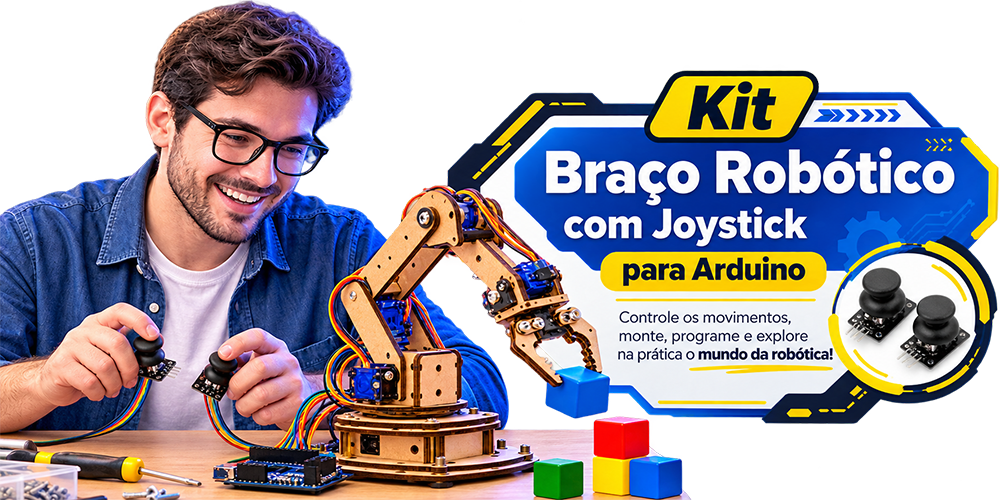 Kit Braço Robótico com Joystick