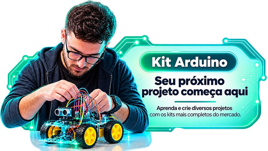 Kit Arduino Robótica Iniciante com APP para Smartphone