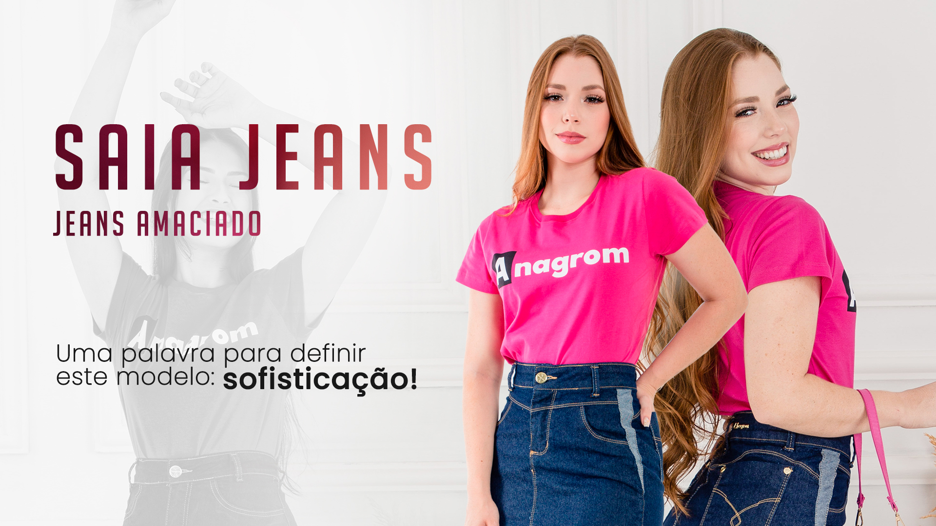 Saia Evangélica Jeans com Fenda na Frente Anagrom Ref.181 - Anagrom - Loja  de Moda Evangélica a Preço Baixo