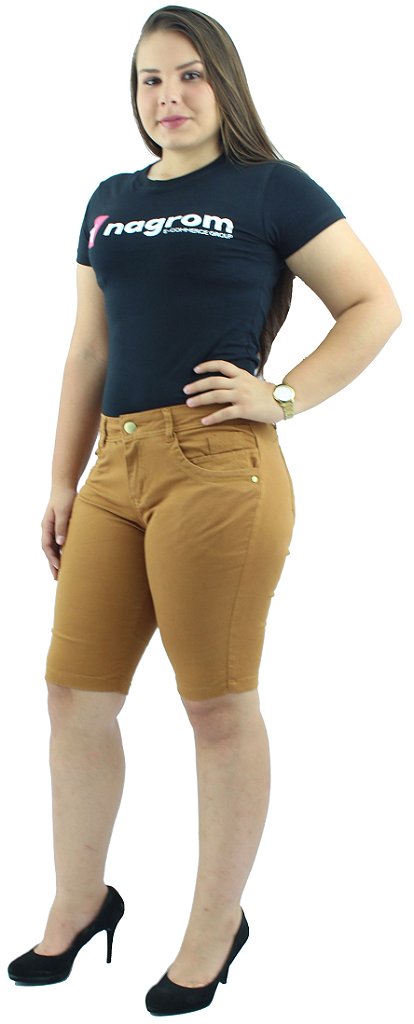 bermudas brim feminina