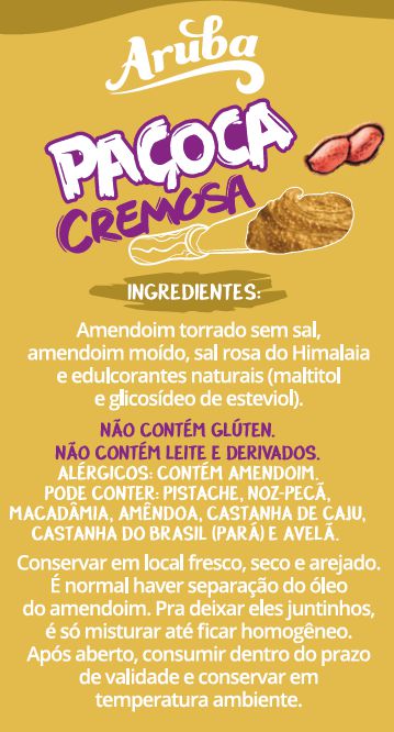 Pasta de Amendoim Original - 450gr - Aruba Natural