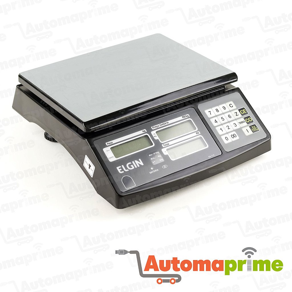Balança SA110 Serial Preta com Bateria Elgin