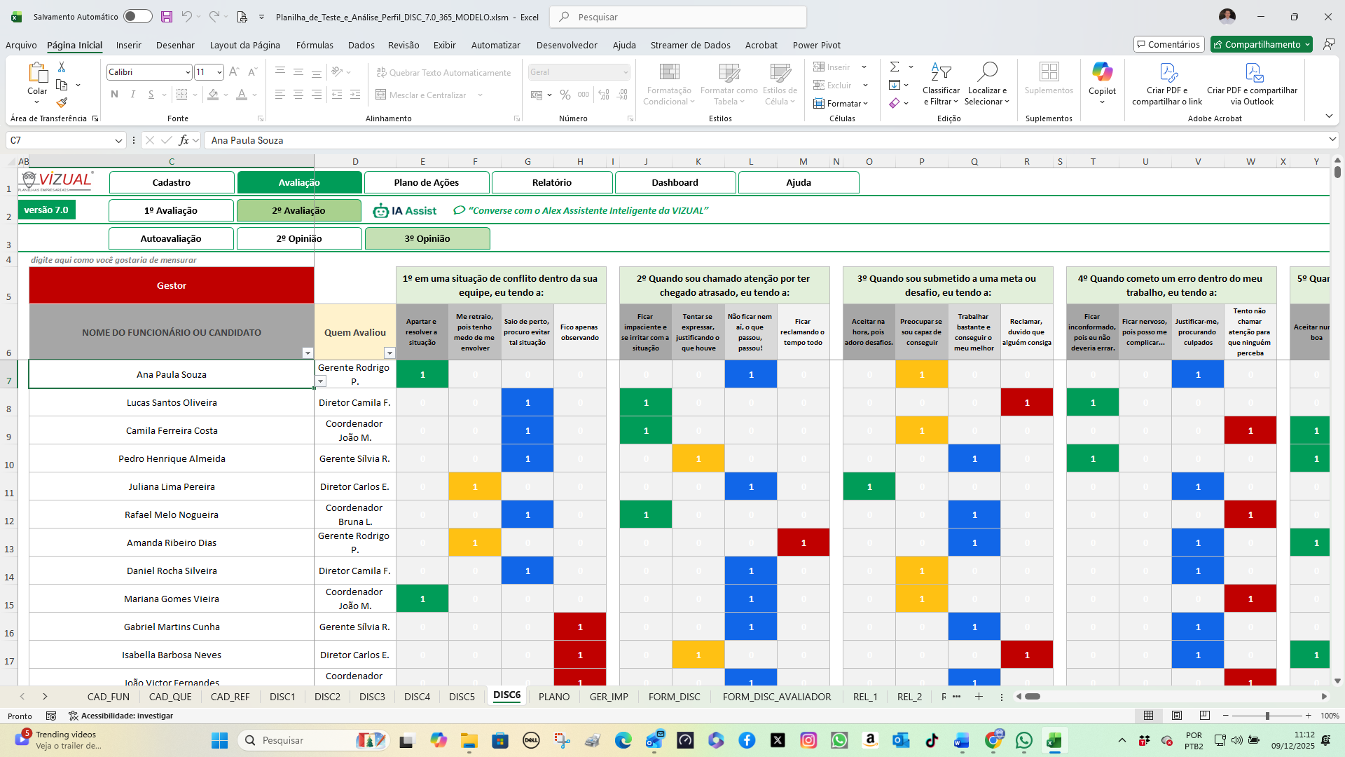 DISC 7.0 - Excel 365