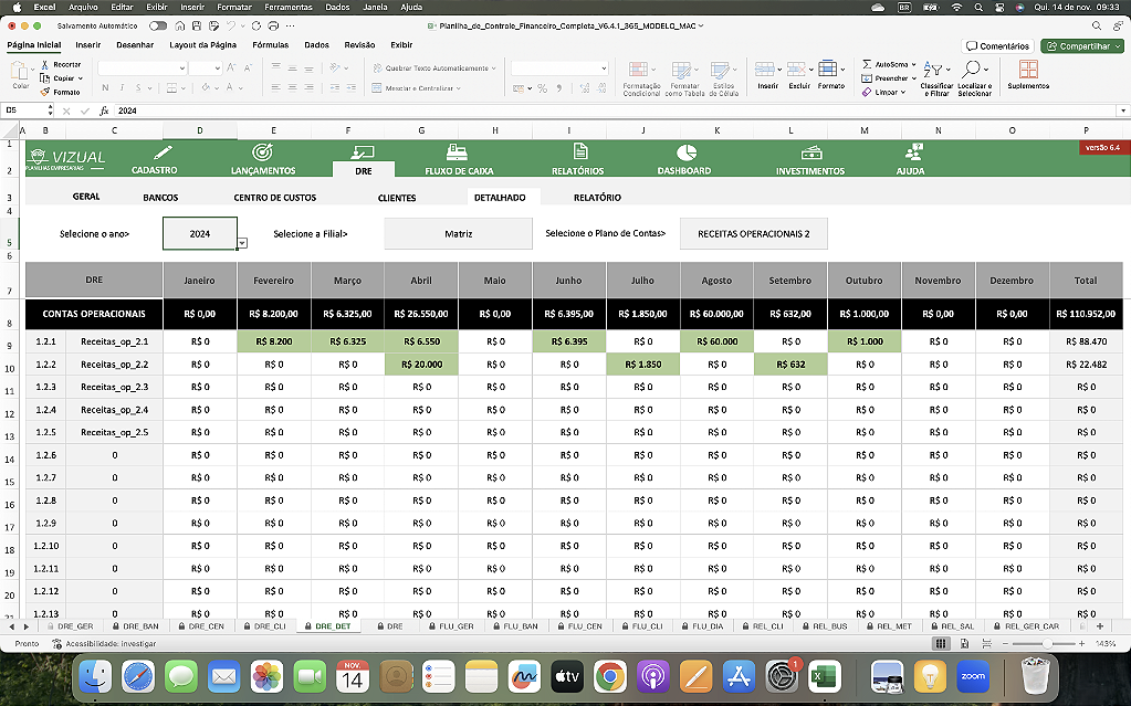 Planilha De Controle Financeiro Completo Em Excel 4 0 Riset