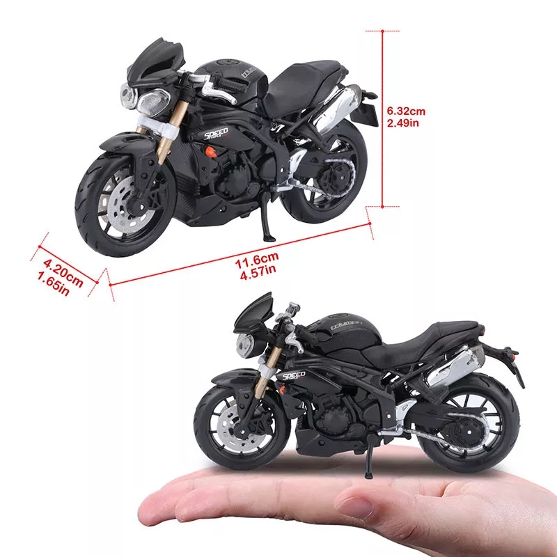 Miniatura Triumph Speed Triple 1050 2011 Bburago 1:18