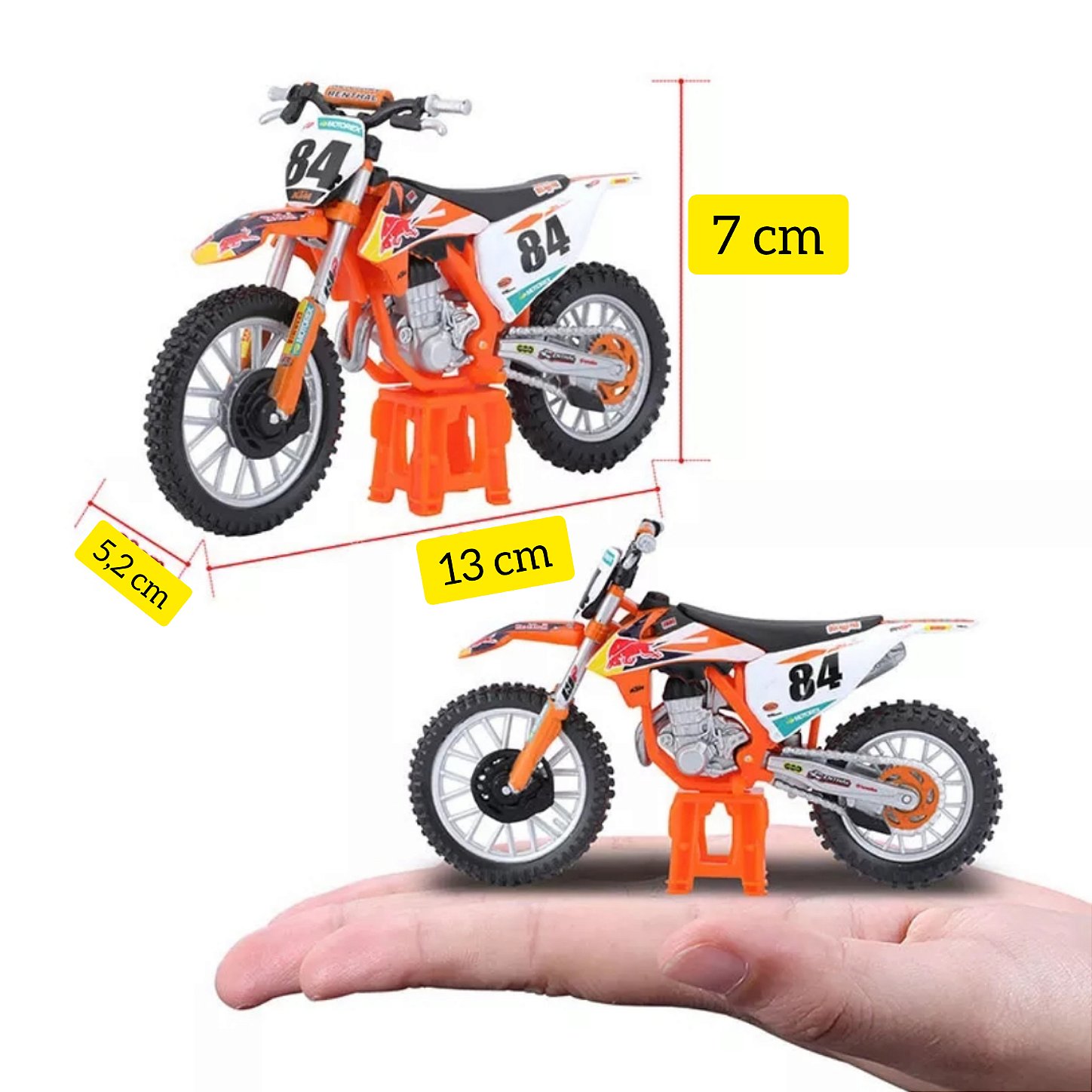 Miniatura Honda CRF 450R Bburago 1:18 - Miniaturas de Motos - Deyr  Miniaturas