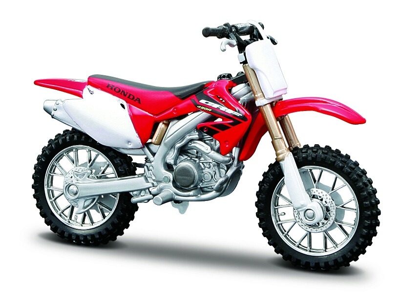 MINIATURA MOTO CROSS TRILHA HONDA CRF 450R ESCALA 1:18