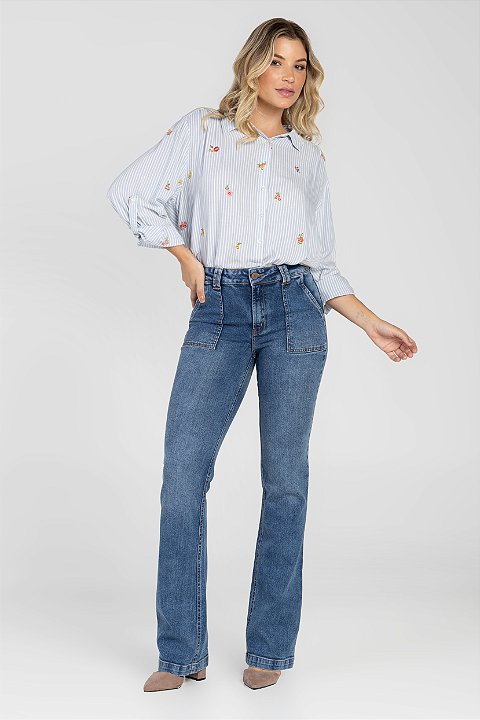 Calça Jeans Boot Cut - Indonésia