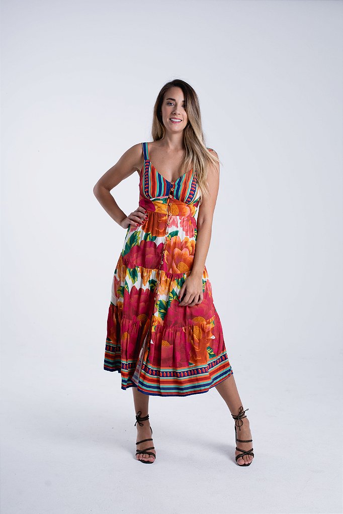vestidos farm midi
