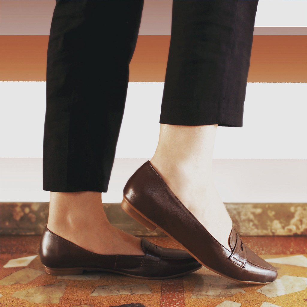 mocassim classico feminino