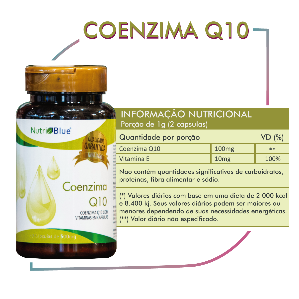 Coenzima Q10 Em → 【Capsulas】 Nutriblue em Capsulas Nutriblue ® - nutriblue