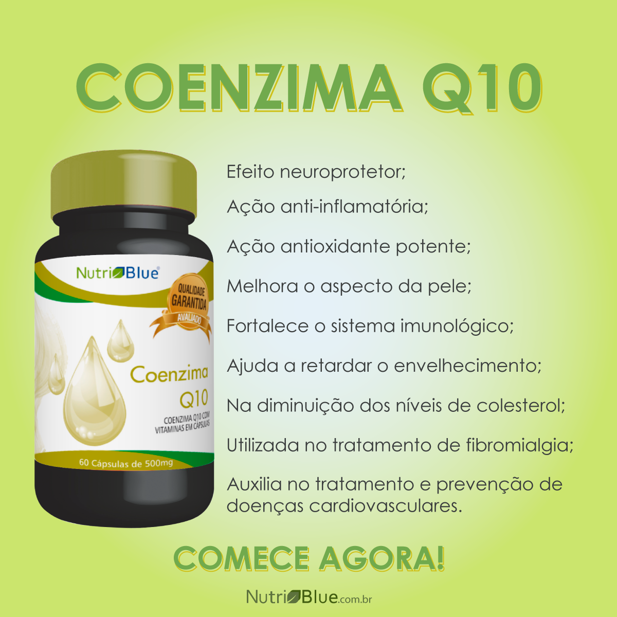 Coenzima Q10 Em → 【Capsulas】 Nutriblue em Capsulas Nutriblue ® - nutriblue