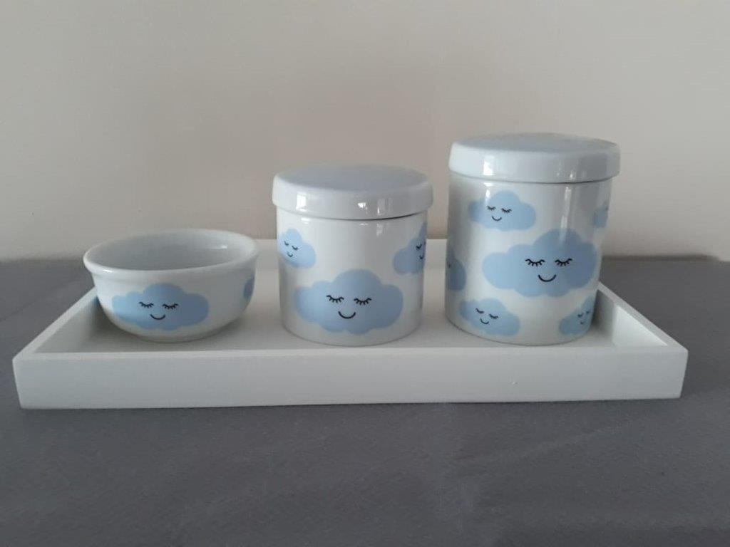 Kit Higiene Porcelana Nuvem Azul Porcelana Regis Sathler Baby Loja De Bebe Kit Higiene Porcelana Nuvem Azul Porcelana Regis Sathler Baby Loja De Bebe
