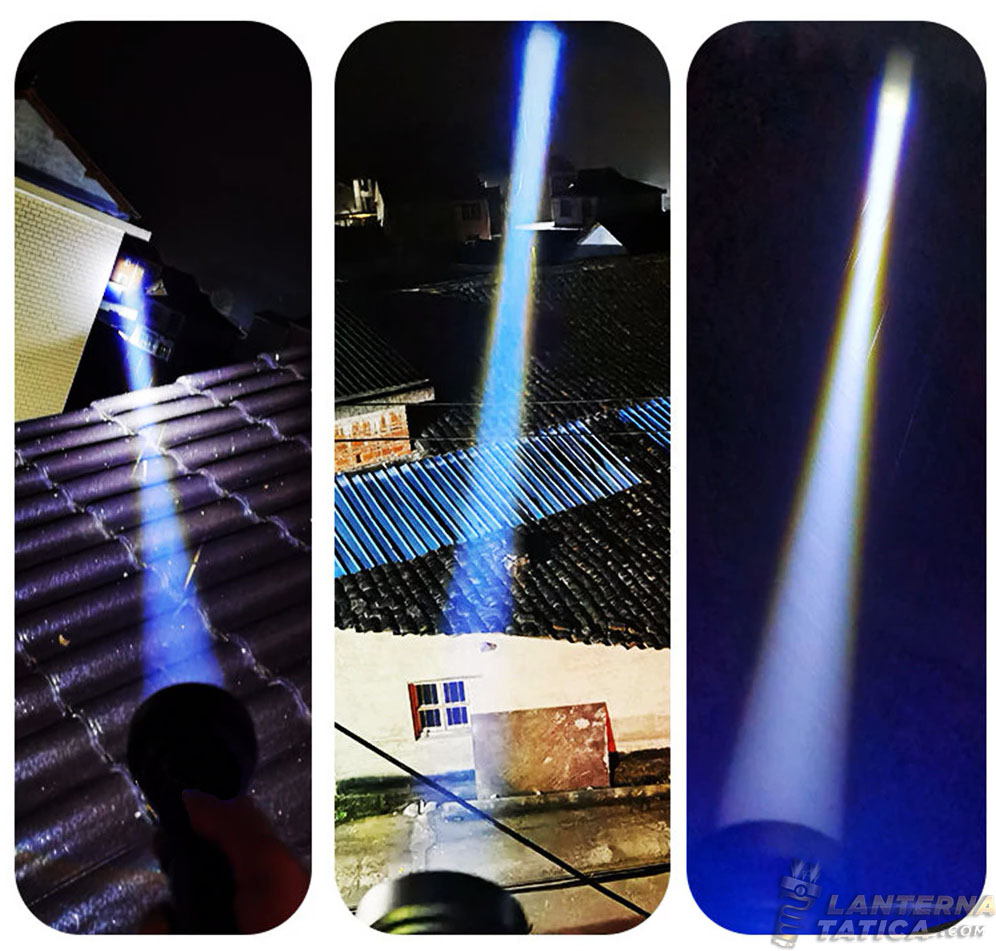 Lanterna de LED Tática Recarregável 98000 Lúmens - Cirilo Cabos
