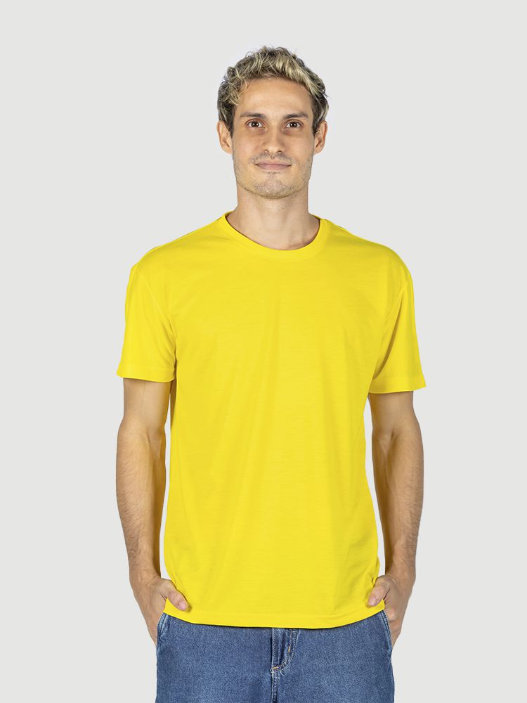 Camiseta Malha PP amarelo canário - Camisa da Latinha Revenda | Fábrica De  Camiseta Lisa No Atacado.