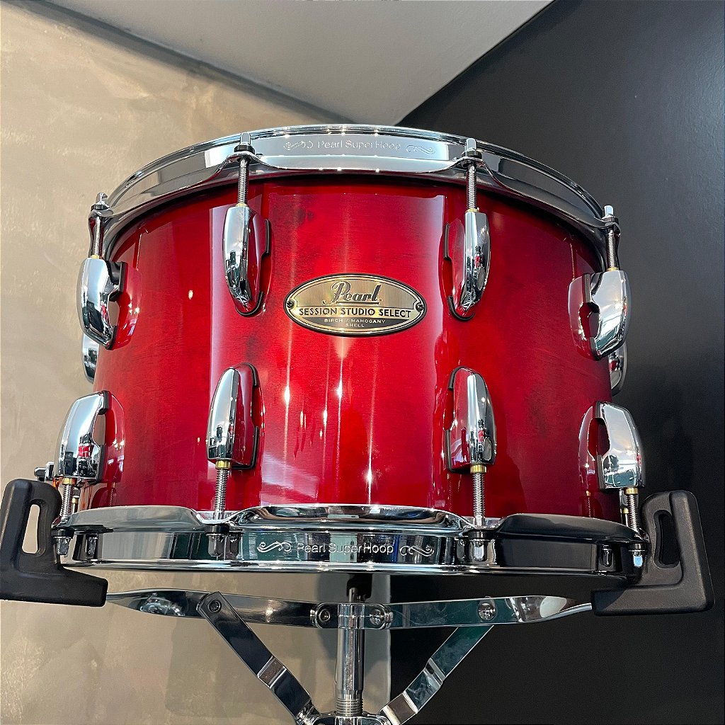 Pearl ボンゴ 赤 Caixa Pearl Session Studio Select Antique Crimson Burst 14x8