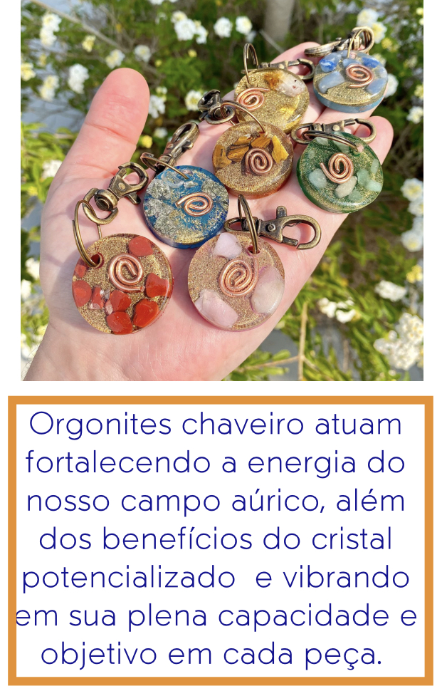 Orgonites chaveiro benefícios 