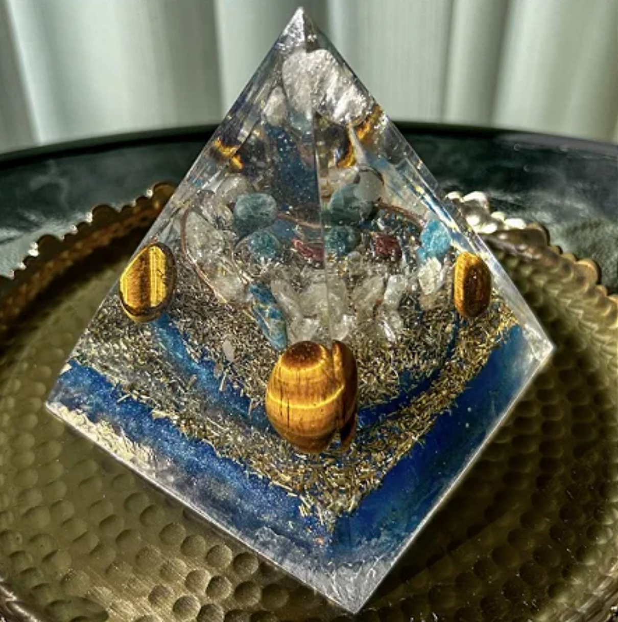 Pirâmide Orgonite Propósito de Vida