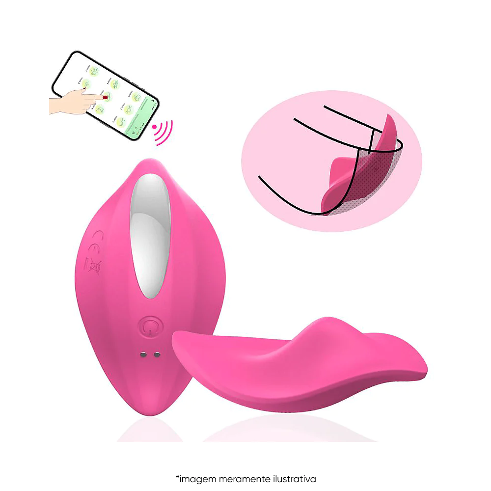 Vibrador Para Calcinha Com 12 Modos De Vibração E Controle Remoto Sem Fio  Rosa Paname - Rosa sexshop