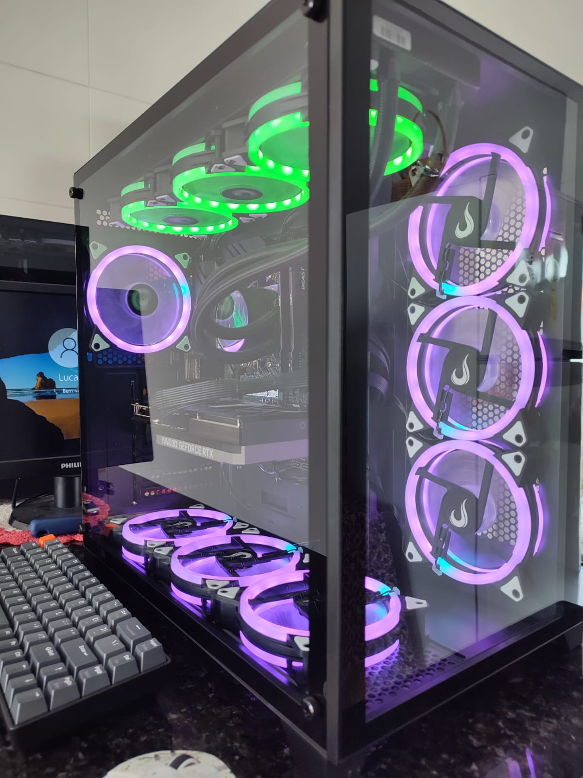 Placa de Vídeo INNO3D GeForce RTX 4060 Ti TWIN X2 8GB GDDR6 Placa de Vídeo INNO3D GeForce RTX 4060 Ti TWIN X2 8GB GDDR6