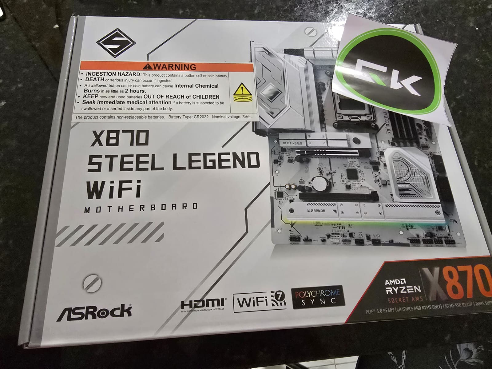 Placa Mãe ASRock X870 Steel Legend Wi-Fi 7 DDR5 AM5 | GK Infostore