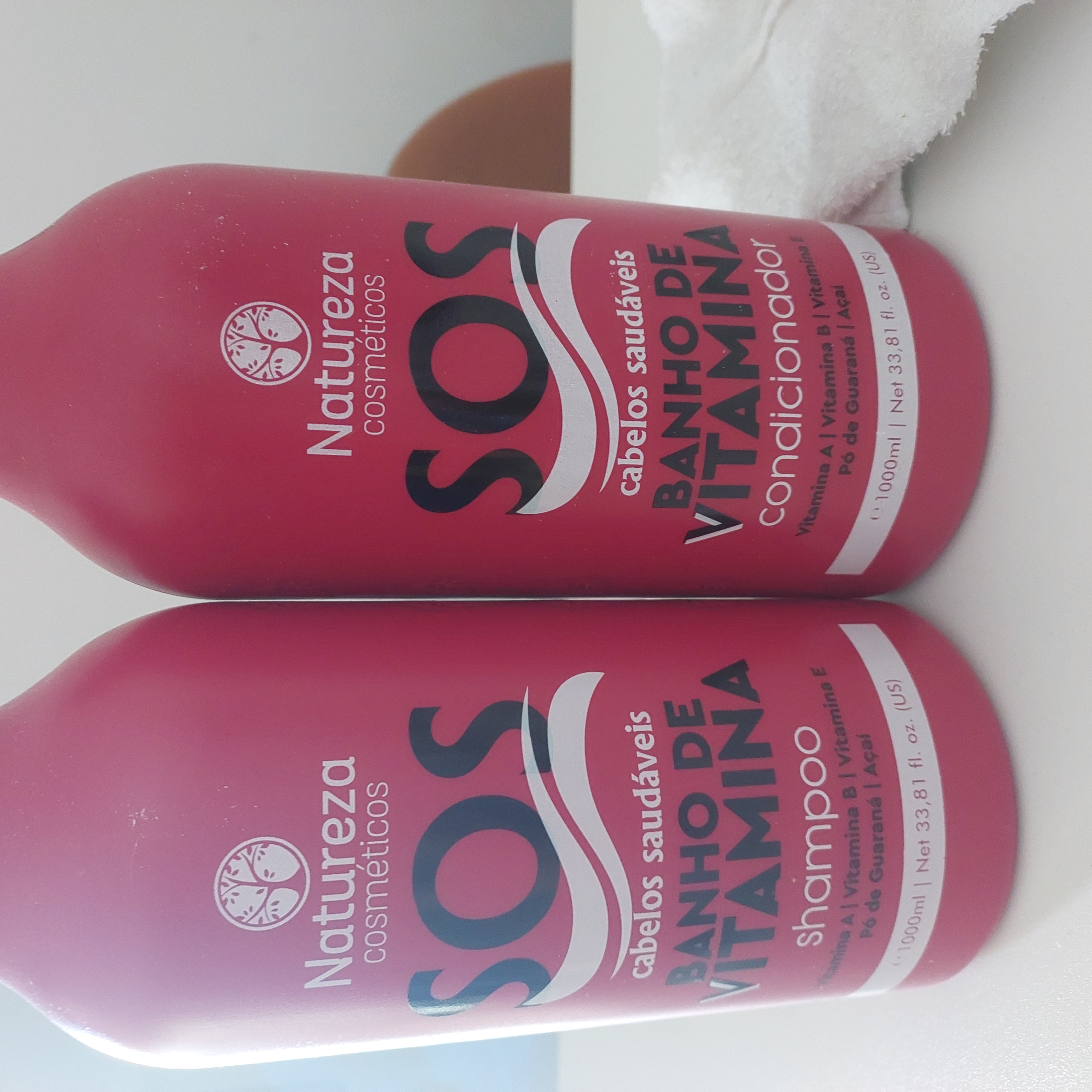 Kit SOS 1L - Shampoo + Máscara + Condicionador - Natureza