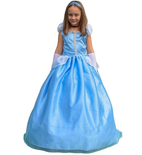 Vestido Infantil Princesa Cinderela Luva E Saiote De Armação - Loja Moda  Sunset - o melhor da Moda Feminina.