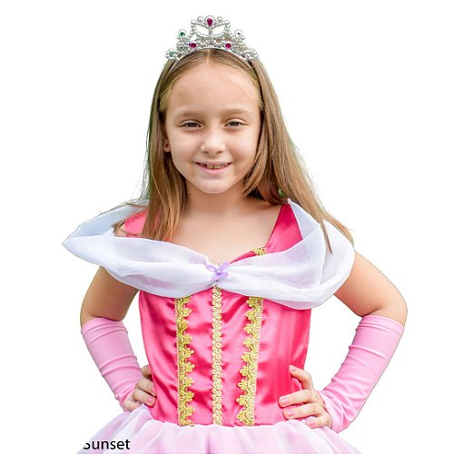 Vestido Infantil Princesa Cinderela Luva E Saiote De Armação - Loja Moda  Sunset - o melhor da Moda Feminina.