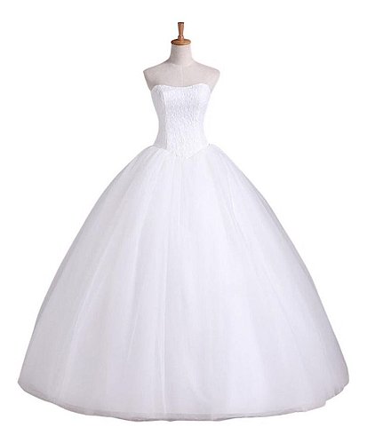 Vestido de Noiva Simples Modelo Clara Com Botões de Tecido - Loja