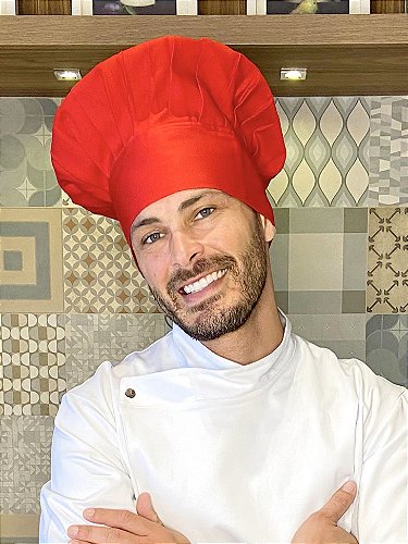 Chapeu Mestre Cuca Toque Blanch Gastronomia Chef Cozinheiro