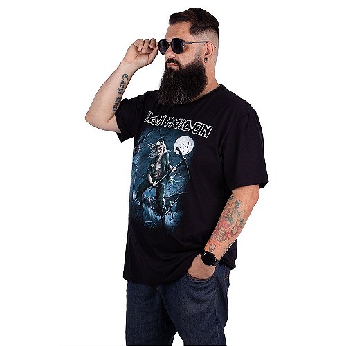 Camiseta Plus Size Iron Maiden Killers Preta - Art Rock Camisetas