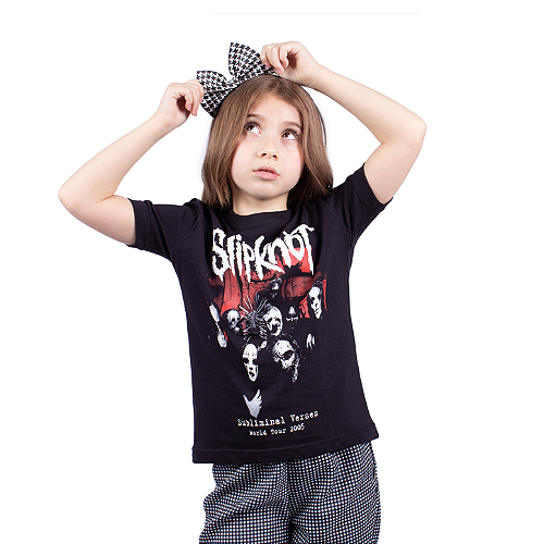Camiseta Feminina Slipknot Subliminal Verses - Art Rock Camisetas