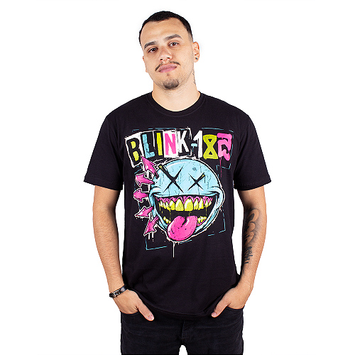 Camiseta Blink 182 Skull Smiley Oficial - Art Rock Camisetas