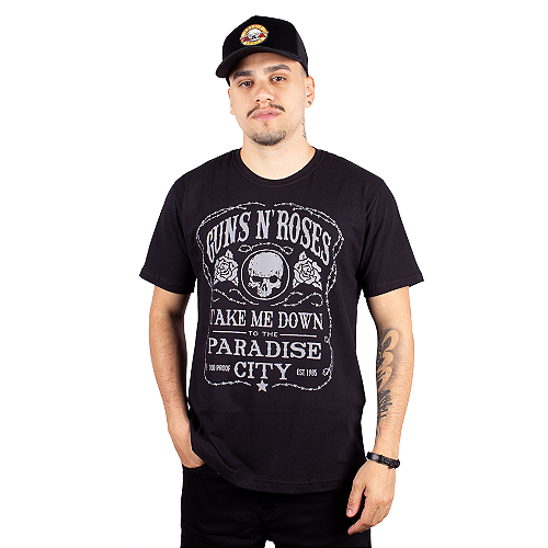Camiseta Guns N' Roses Tour 87 88 Oficial - Art Rock Camisetas