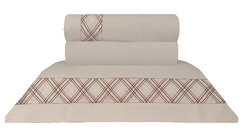 Colcha King Jacquard Naturalle Monserrate Fendi 100% Algodão
