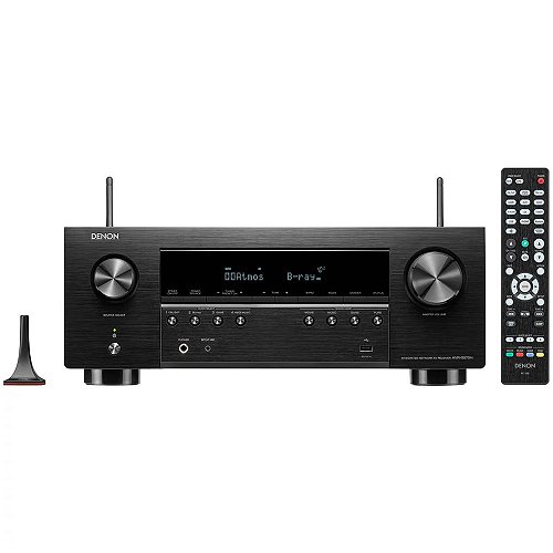 Receiver Denon AVR-X2800H 7.2 Canais 8k 95w para Canal 3D Heos