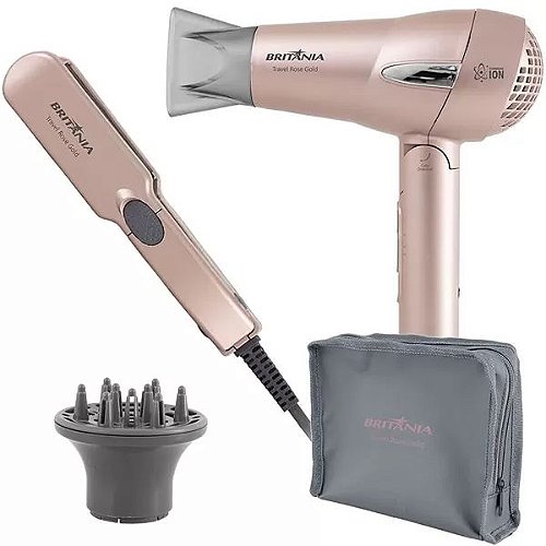 Secador De Cabelo Profissional Iônico 4 Em 1 Turbo 6000w