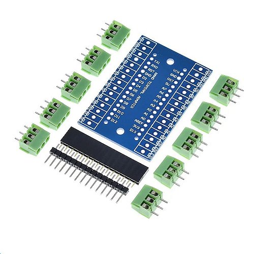 Kit com 10x Placa Borne Nano Terminal Adaptador - Compatíveis com Arduino  Nano / / Prototipagem / Casa da Robótica