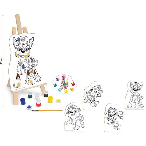 3 Jogos Patrulha Canina Kit Pintura + Tapa Na Mesa + Memoria - Nig  Brinquedos
