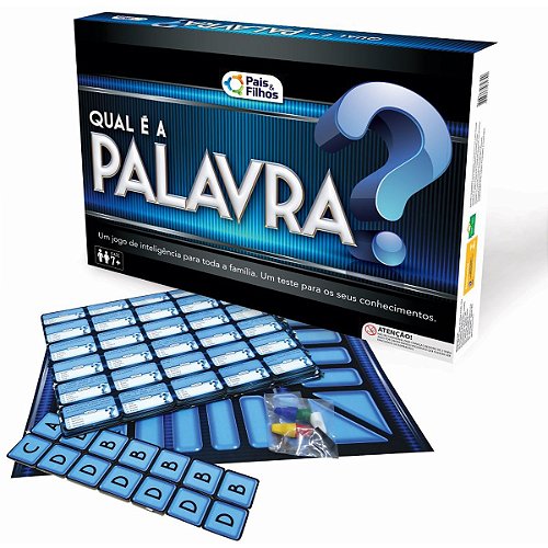 Jogo Palavras Cruzadas Tabuleiro - Pais e Filhos