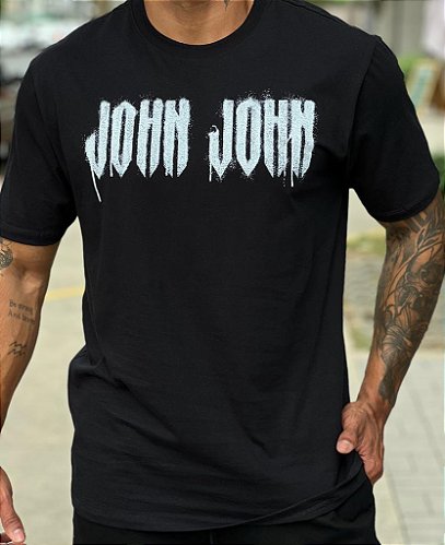 Camiseta Slim Fit Foil John John Masculina - John John