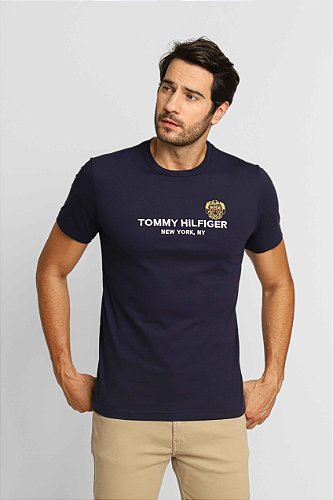 CAMISETA JOHN JOHN LOGO SUNSET PRETA - HENRI STORE MULTIMARCAS