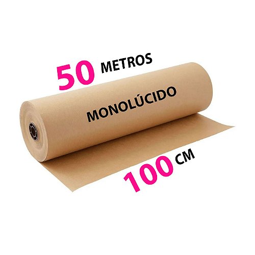 Papel Kraft 40cm De Largura x 100 Metros Gramatura 80 Monolúcido - Fofinhos  Ateliê - Papel Kraft - Magazine Luiza