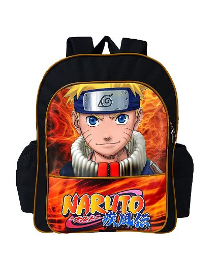 Estojo Escolar Infantil Duplo Naruto Classico - Izza Presentes