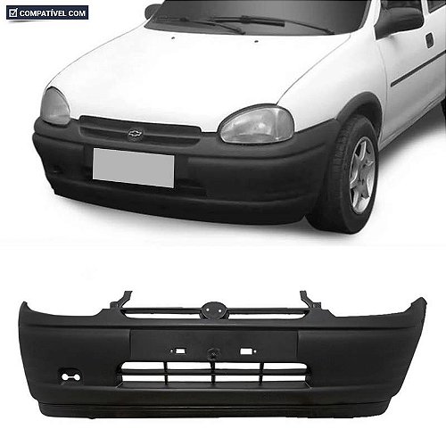 winwin Parachoque Corsa Wind / Super / Pick-up 94/99 Dianteiro Preto