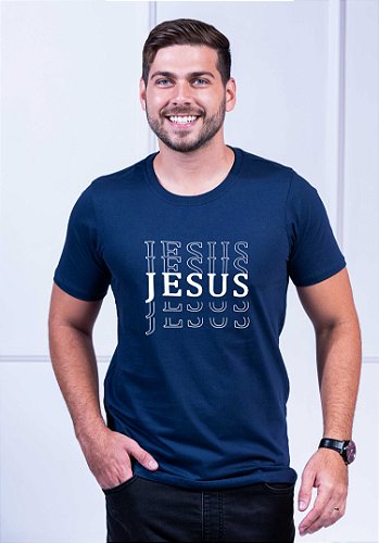 T-SHIRT FEMININA JESUS VIVE- COR PRETO - Delbo T-Shirts - a maior