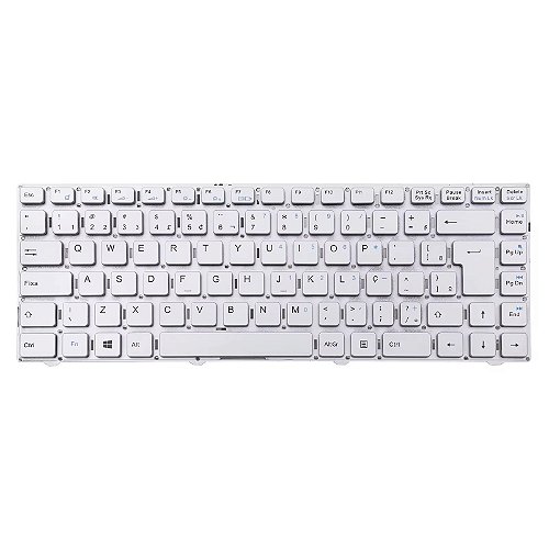 Teclado para Notebook Vaio C14 VJC141F11X ABNT2 Prata