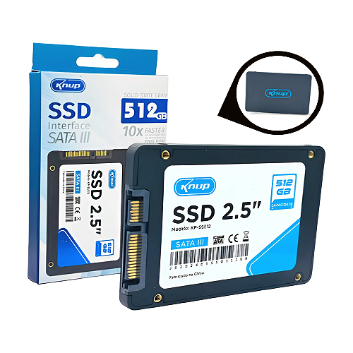 SSD Sata 512Gb Sata III Interno KP-SS512 - Knup