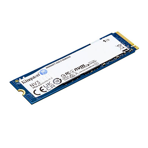 SSD Kingston NV3, 1TB, M.2 2280, PCIe NVMe, Leitura 6000MB/s, Gravação 4000MB/s, SNV3S-1000G